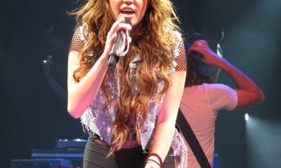 La chanteuse Miley Cyrus en concert